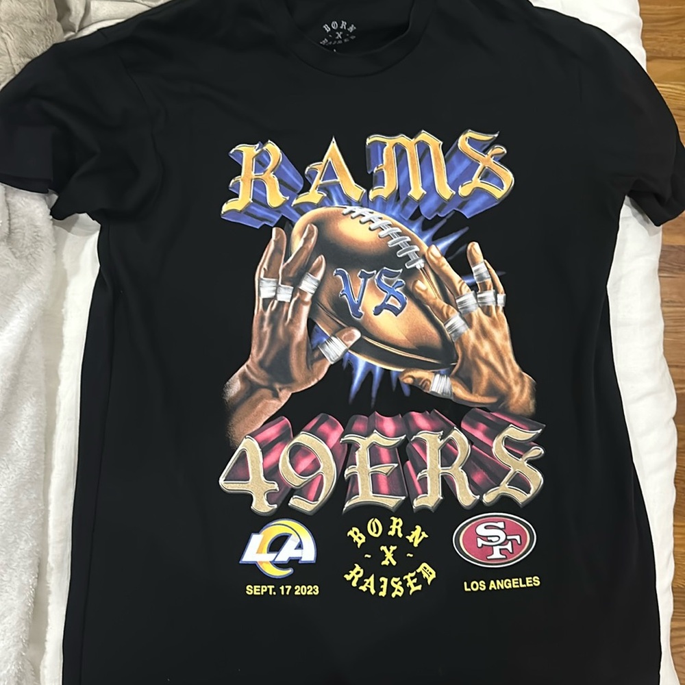 Born x Raised Rams v. 49ers Tee